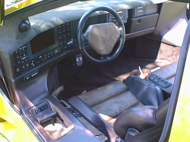 car interior vector