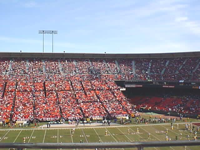 We had a panoramic view of the field, sun was to our backsbut shining ...